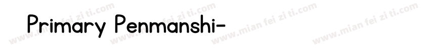 KG Primary Penmanshi字体转换